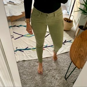 PAIGE Jeans Marley Fatigue Green Skinnies